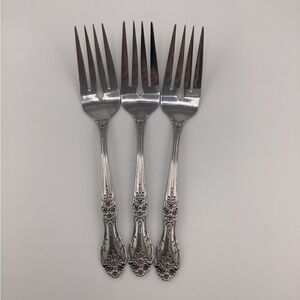 (3) Stanley Roberts Rogers “Love Joy” Salad Forks